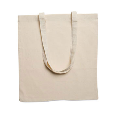 140GR_&_M² COTTON SHOPPER TOTE BAG in Brown