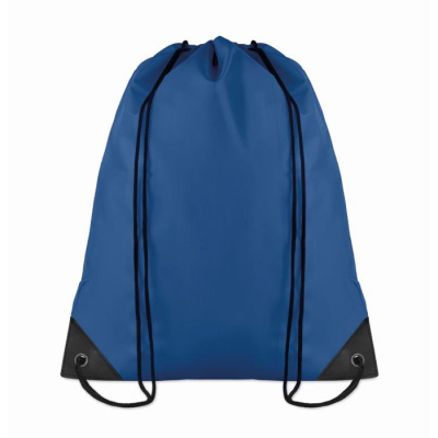 190T POLYESTER DRAWSTRING BAG in Blue