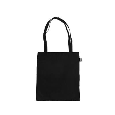 190T POLYESTER RPET SHOPPER in Black