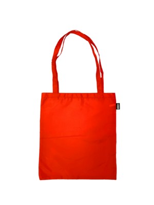 190T POLYESTER RPET SHOPPER in Red