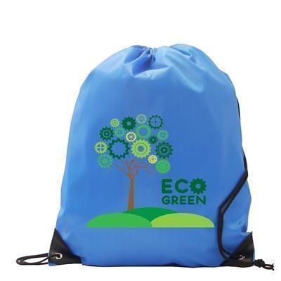 210D CHILDRENS RECYCLABLE BURTON POLYESTER GYMSACK DRAWSTRING BAG