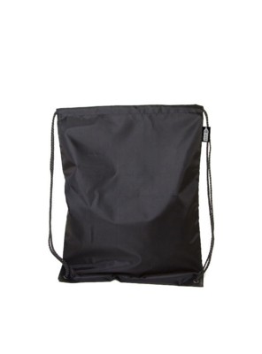 210D POLYESTER RPET DRAWSTRING BAG in Black