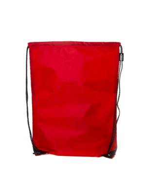 210D POLYESTER RPET DRAWSTRING BAG in Red