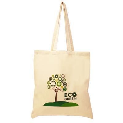 5OZ ALTERNATIVE SUSTAINABLE COTTON SHOPPER TOTE BAG with Long Handles