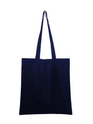 5OZ RECYCLED COTTON SHOPPER TOTE BAG in Black