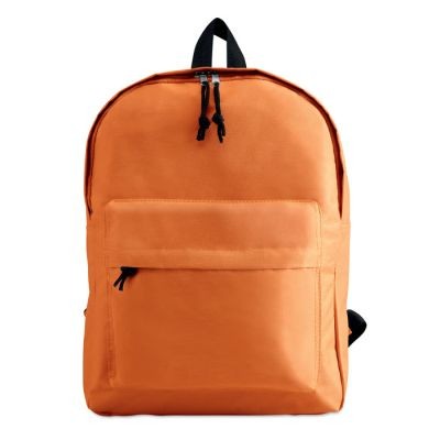 600D POLYESTER BACKPACK RUCKSACK in Orange