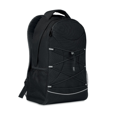 600D RPET BACKPACK RUCKSACK in Black