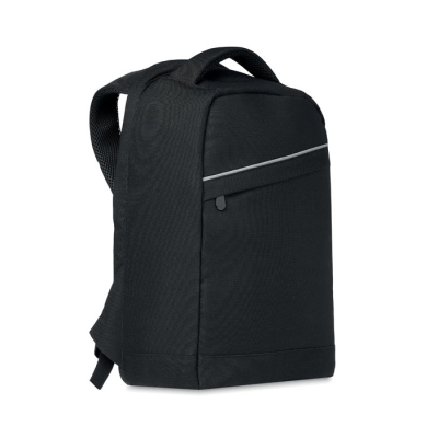 600D RPET BACKPACK RUCKSACK in Black