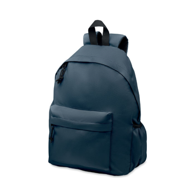 600D RPET POLYESTER BACKPACK RUCKSACK in Blue