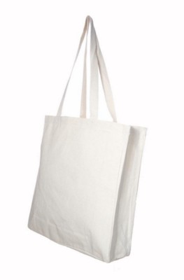 7OZ COTTON SHOPPER STRONG AND STURDY BAG in Natural