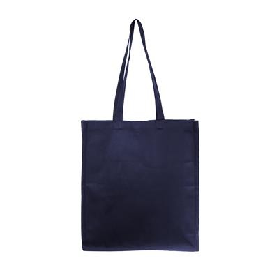 7OZ COTTON SHOPPER STRONG AND STURDY BAG in Navy