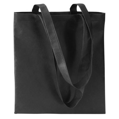 80GR_&_M² NONWOVEN SHOPPER TOTE BAG in Black