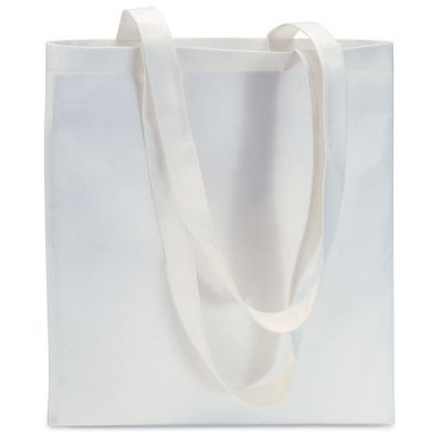 80GR_&_M² NONWOVEN SHOPPER TOTE BAG in White