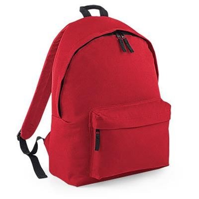 ADLINGTON 600D POLYESTER BACKPACK RUCKSACK in Red