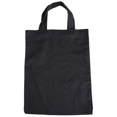 ALBION 5OZ BLACK COTTON SHOPPER