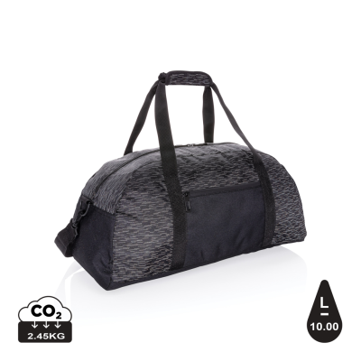 AWARE™ RPET REFLECTIVE WEEKEND BAG in Black