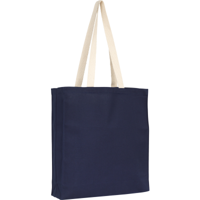 AYLESHAM ECO 8OZ COTTON CANVAS SHOPPER TOTE in Blue Navy