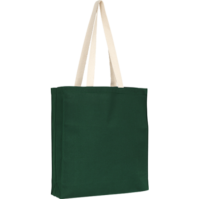 AYLESHAM ECO 8OZ COTTON CANVAS SHOPPER TOTE in Forest Green