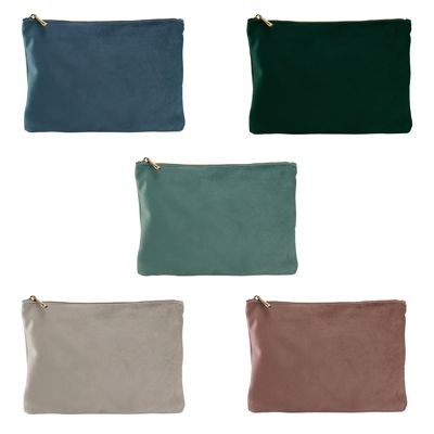 BAGBASE 100% RECYCLED POLYESTER VELVET ACCESSORY BAG with 100% Recycled Polyester Lining