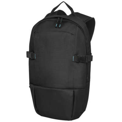 BAIKAL 15 INCH GRS RPET LAPTOP BACKPACK RUCKSACK 8L in Solid Black