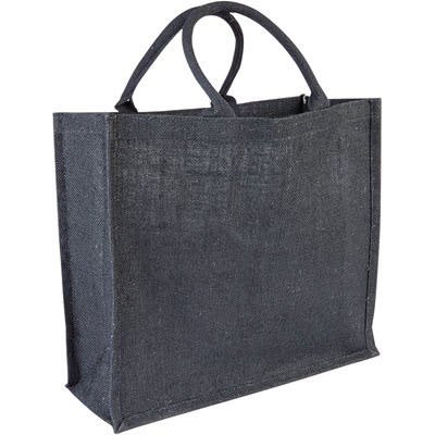 BARHAM BLACK JUTE BAG