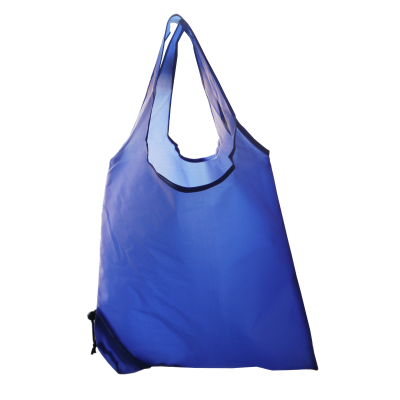 BLUE POLYESTER FOLDING BAG in a Bag