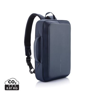 BOBBY BIZZ ANTI-THEFT BACKPACK RUCKSACK & BRIEFCASE in Navy Blue