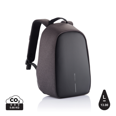 BOBBY HERO SMALL ANTI-THEFT BACKPACK RUCKSACK in Black