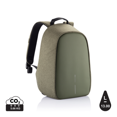 BOBBY HERO SMALL ANTI-THEFT BACKPACK RUCKSACK in Green