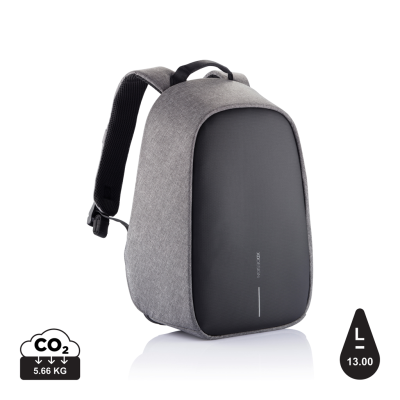 BOBBY HERO SMALL ANTI-THEFT BACKPACK RUCKSACK in Grey