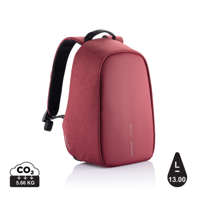 BOBBY HERO SMALL ANTI-THEFT BACKPACK RUCKSACK in Red