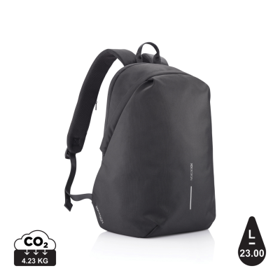 BOBBY SOFT, ANTI-THEFT BACKPACK RUCKSACK in Black