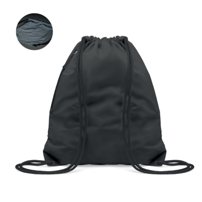 BRIGHTNING DRAWSTRING BAG in Black