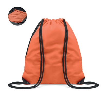 BRIGHTNING DRAWSTRING BAG in Orange