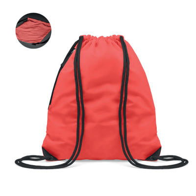 BRIGHTNING DRAWSTRING BAG in Red