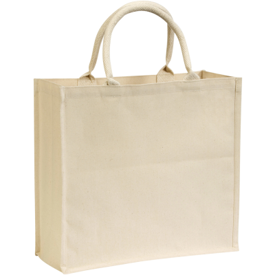 BROOMFIELD 7OZ ECO COTTON CANVAS SHOPPER TOTE in Natural