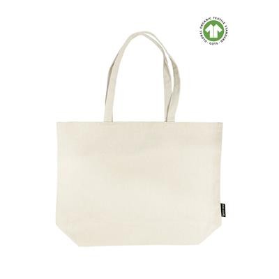 BUKINI 10OZ ORGANIC CANVAS ECO SHOPPER with Bottom Gusset & Medium Handles