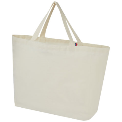 CANNES 200 G & M2 RECYCLED SHOPPER TOTE BAG 10L in Natural