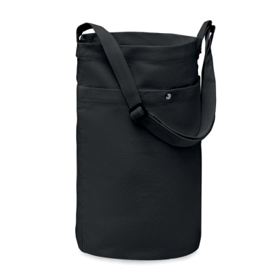 CANVAS SHOPPER TOTE BAG 270 GR & M² in Black