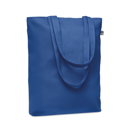 CANVAS SHOPPER TOTE BAG 270 GR & M² in Blue