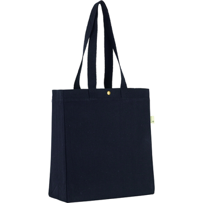 CHEVENING ECO 12OZ RECYCLED COTTON TOTE in Blue Navy