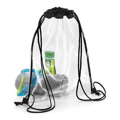 CLEAR TRANSPARENT DRAWSTRING BAG - PVC FREE