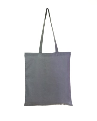 COLOUR 4OZ COTTON SHOPPER with Long Handles in Grey