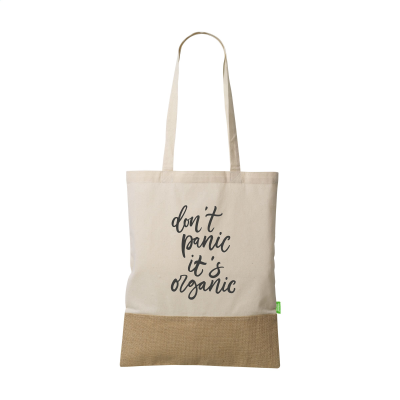 COMBI ORGANIC SHOPPER (160 G_&_M²) BAG in Naturel