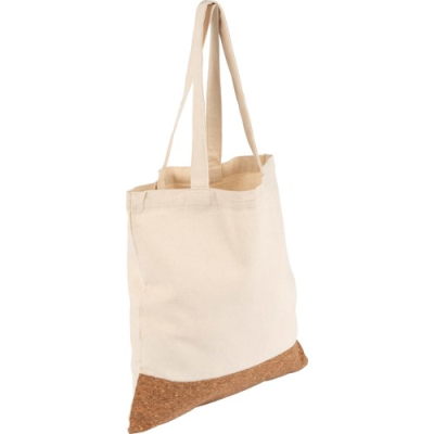 COTTON SHOPPER in Khaki