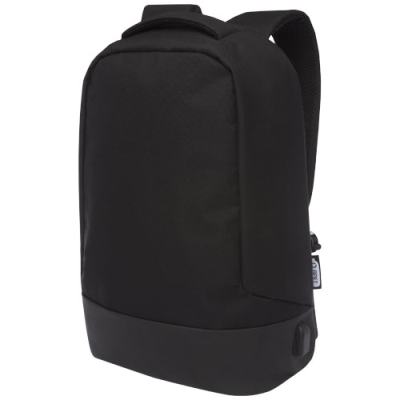 COVER GRS RPET ANTI-THEFT BACKPACK RUCKSACK 18L in Solid Black