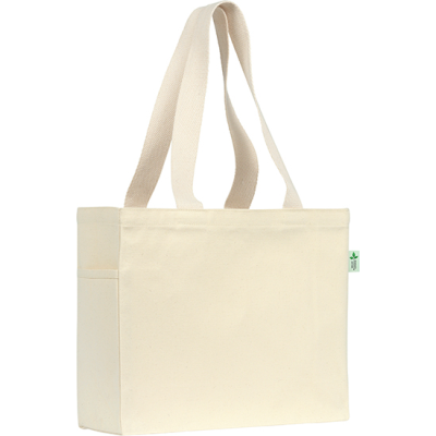 CRANBROOK 10OZ RECYCLED COTTON CANVAS TOTE SHOPPER in Natural