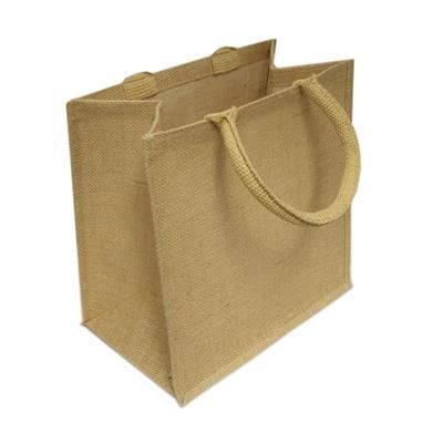 CYPRESS SMALL LAMINATED JUTE SHOPPER