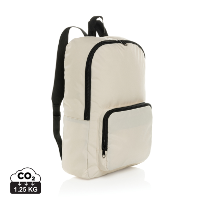 DILLON AWARE™ RPET FOLDING CLASSIC BACKPACK RUCKSACK in Off White