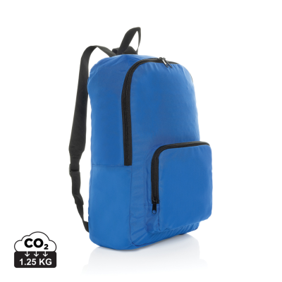 DILLON AWARE™ RPET FOLDING CLASSIC BACKPACK RUCKSACK in Royal Blue